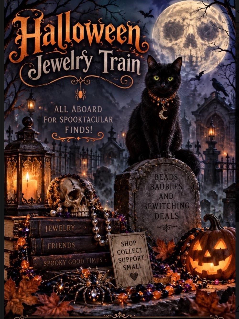 Halloween Jewelry Train 10/1 Listing